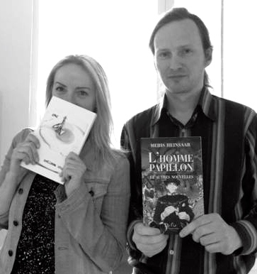 Seymour Projects Founder, Melissa Unger (also author of the novel GAG) with Mehis Heinsaar
