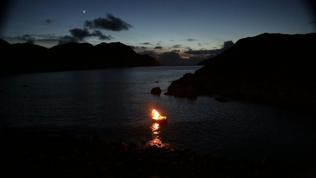 08. Firestack, dusk, new moon West Lewis, Hebrides 2016